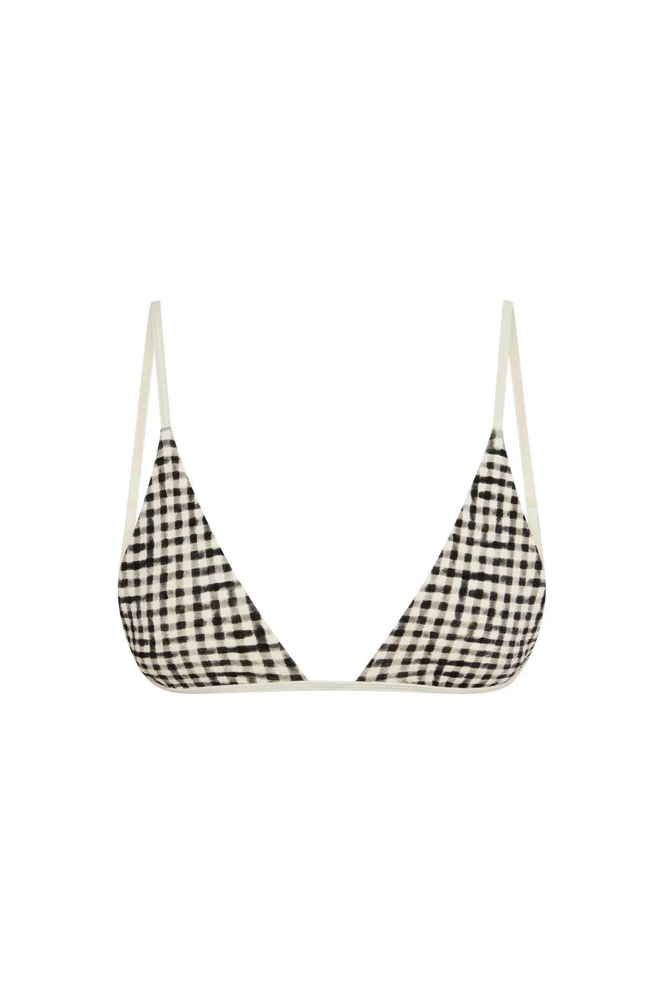 Barbados Top - Black Gingham | Monday Swimwear