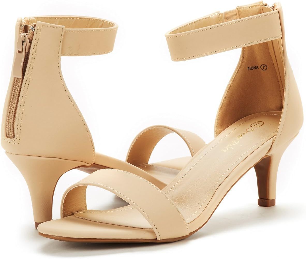 DREAM PAIRS Women's Fiona Fashion Stilettos Open Toe Pump Heeled Sandals | Amazon (US)