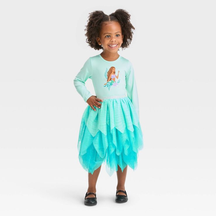 Toddler Girls' Disney Princess Little Mermaid Tutu Dress - Mint Green | Target