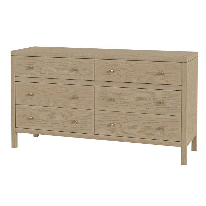 Celine 6 Drawer 60" W Double Dresser | Wayfair North America