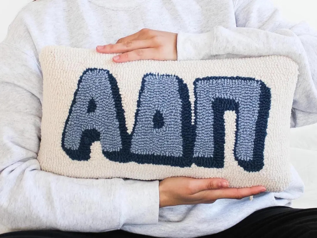 Alpha Delta Pi Sorority Hook Pillow - Etsy | Etsy (US)