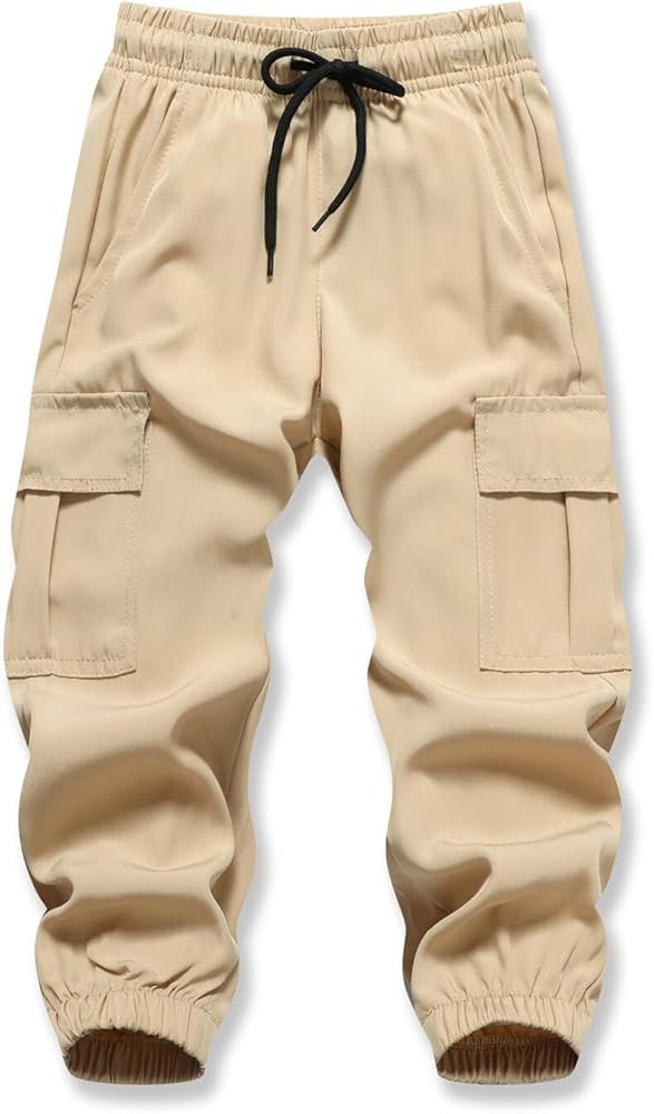 Baby Boys Cargo Joggers Pants Toddler Quick Dry Lightweight Hiking Pants Kids Pull On Sweatpants | Amazon (US)