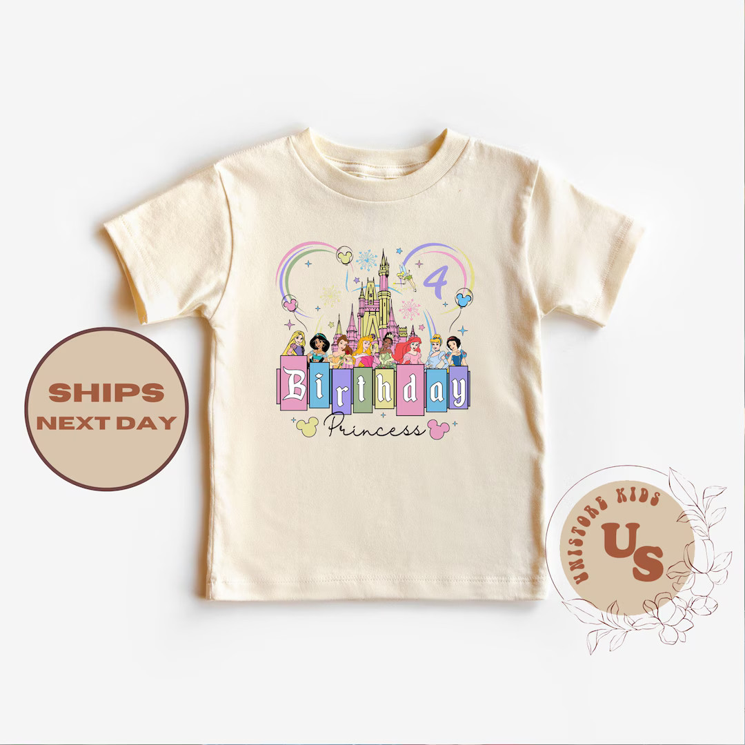 Birthday Princess Toddler Shirt, Custom Birthday Shirt, Personalized Birthday Gift, Birthday Kids... | Etsy (US)