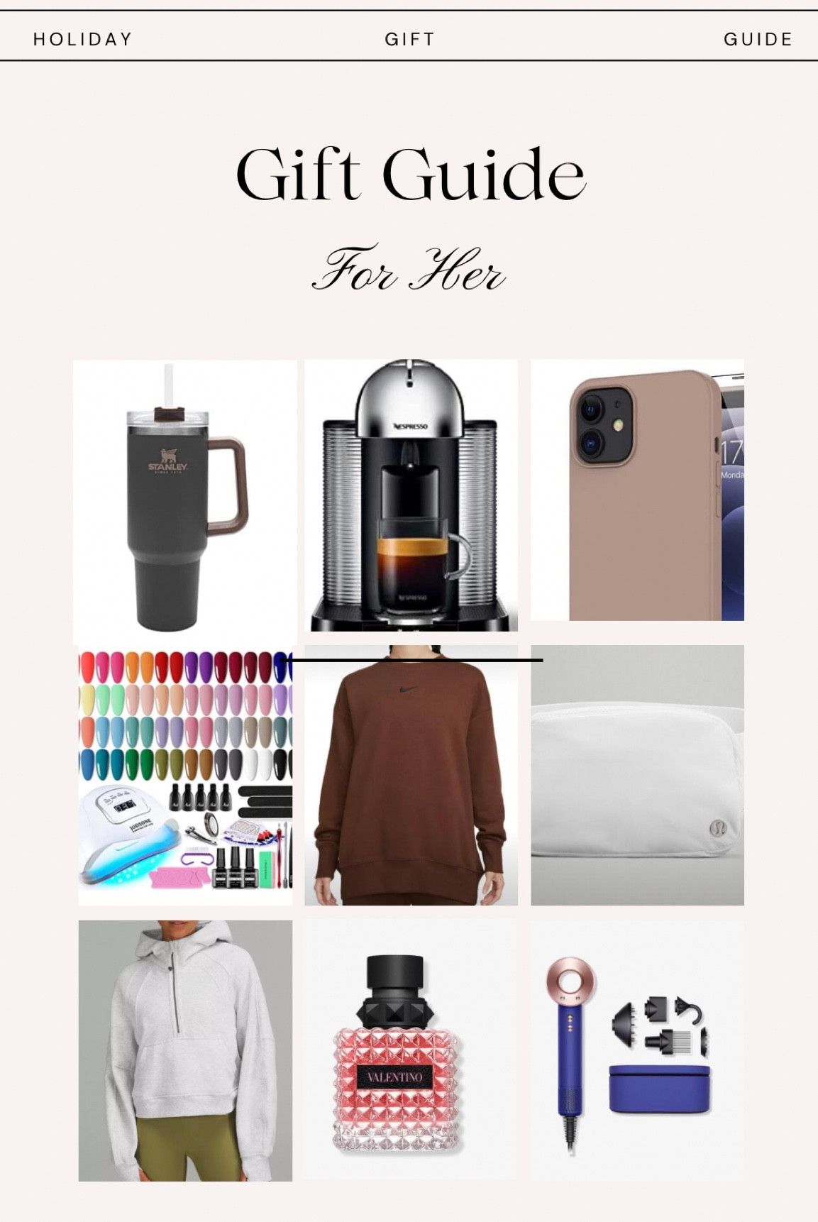 Holiday gift guide - For Her

#LTKGiftGuide #LTKHoliday #LTKSeasonal