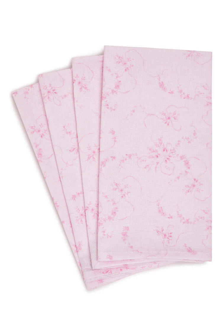 Vintage-Inspired Linen Napkins - Set of 4 | LoveShackFancy