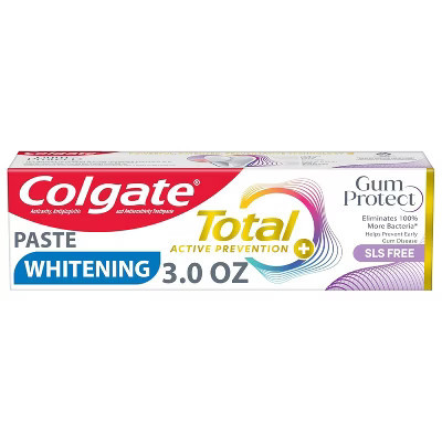 Colgate Total Active Prevention Gum Protect Whitening Toothpaste - Mint - 3.0oz | Target