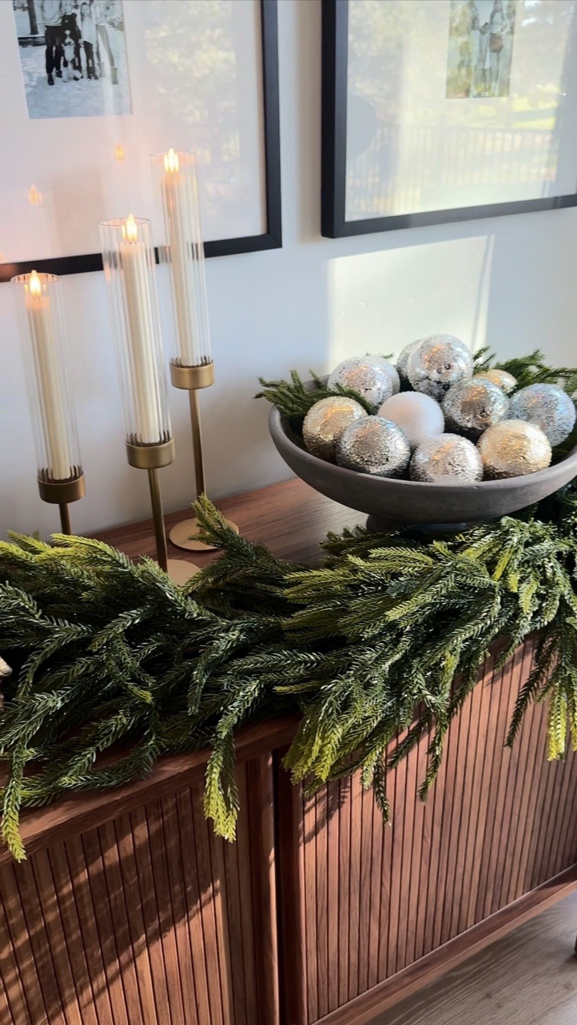 Holiday Christmas decorating at home console table styling!
Love this new garland! Affordable and the easiest to work with to create volume. I have two 9ft garlands here 
Linking similar white trees and reindeer
These are the prettiest candlestick holders and rechargeable flameless remote control candlesticks
Gallery wall 
Console table media cabinet 
No hardwire easy to install picture lights 


#LTKHome #LTKSeasonal #LTKHoliday