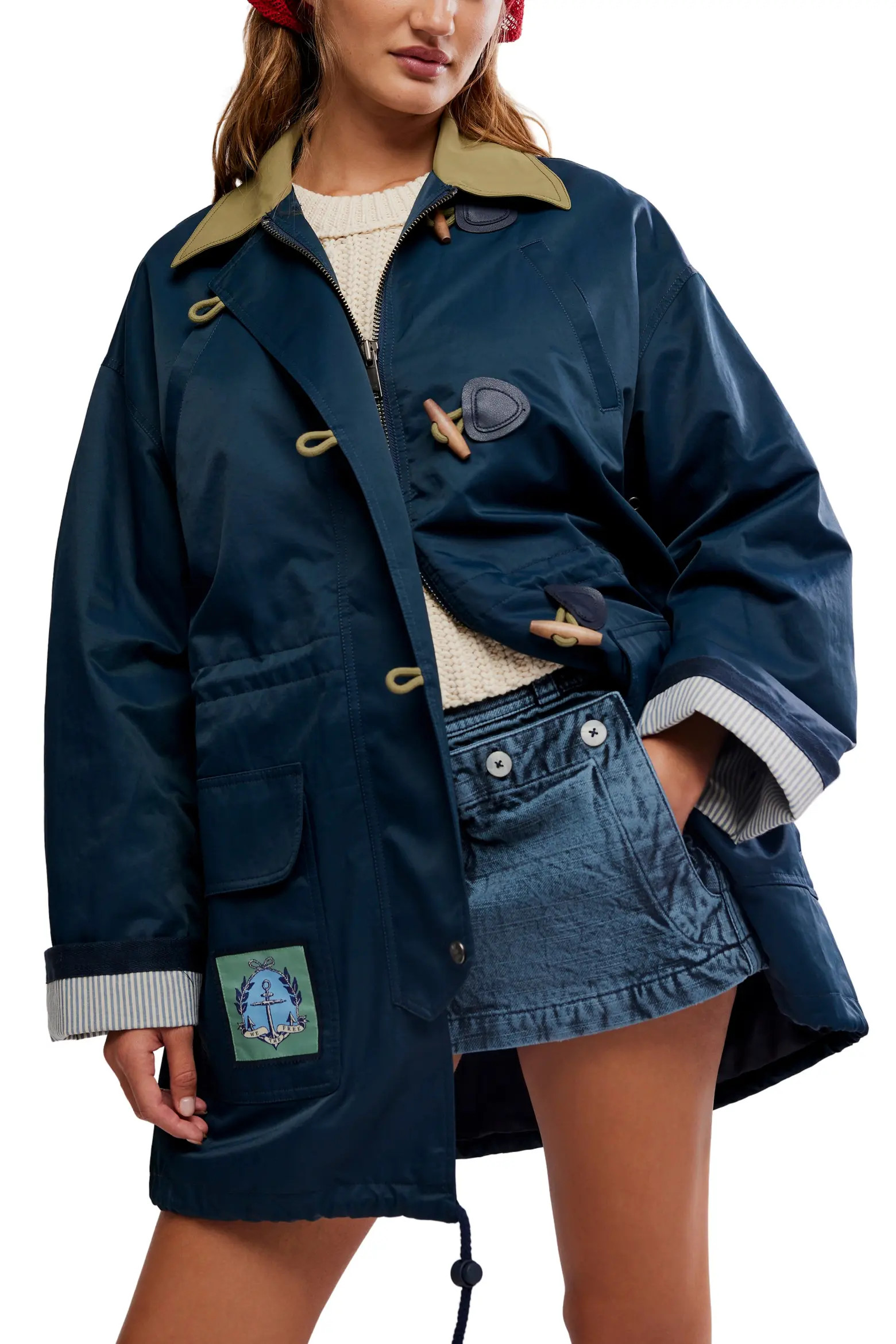 Free People Cotton & Nylon Captain's Jacket (Women) | Nordstromrack | Nordstrom Rack
