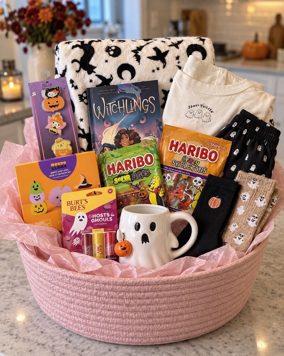 Halloween Boo Basket idea 🎃👻🩷

Such a cute gift for a tween, teen, bestie, or even a cozy Halloween night at home. I mixed spooky pajamas, fuzzy socks, a Halloween blanket, candy, a ghost mug, lip balm, a book, and a few fun little extras to make it feel really special without being complicated.

Everything you need to recreate this Halloween gift basket is linked below! 🛍️

#LTKSeasonal #LTKGiftGuide #HalloweenBasket #BooBasket #HalloweenGiftIdeas #TweenGiftIdeas #TeenGiftIdeas #HalloweenFinds #SpookySeason #Halloween2026

#LTKKids #LTKmomlife #LTKdayinmylife