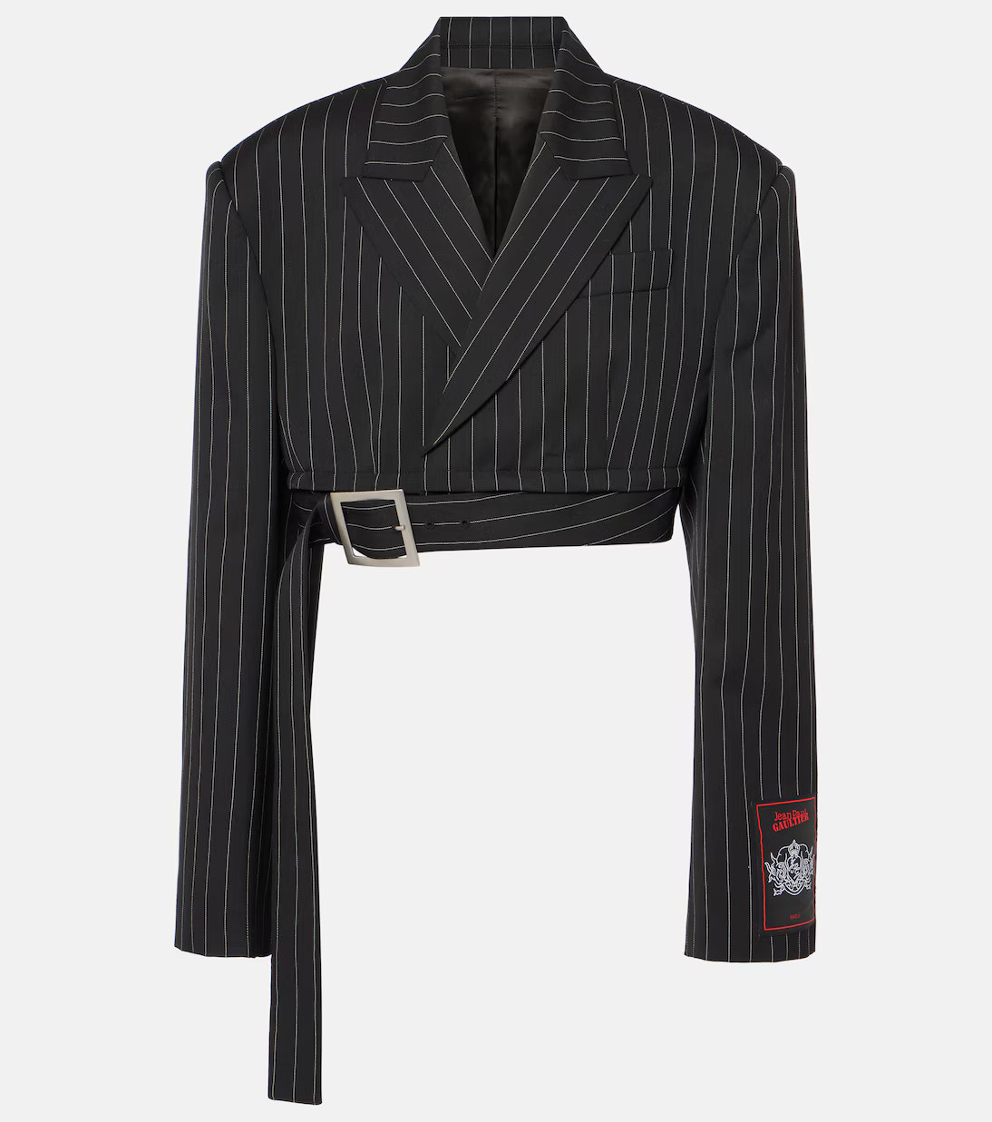 Pinstripe cropped wool blazer | Mytheresa (UK)