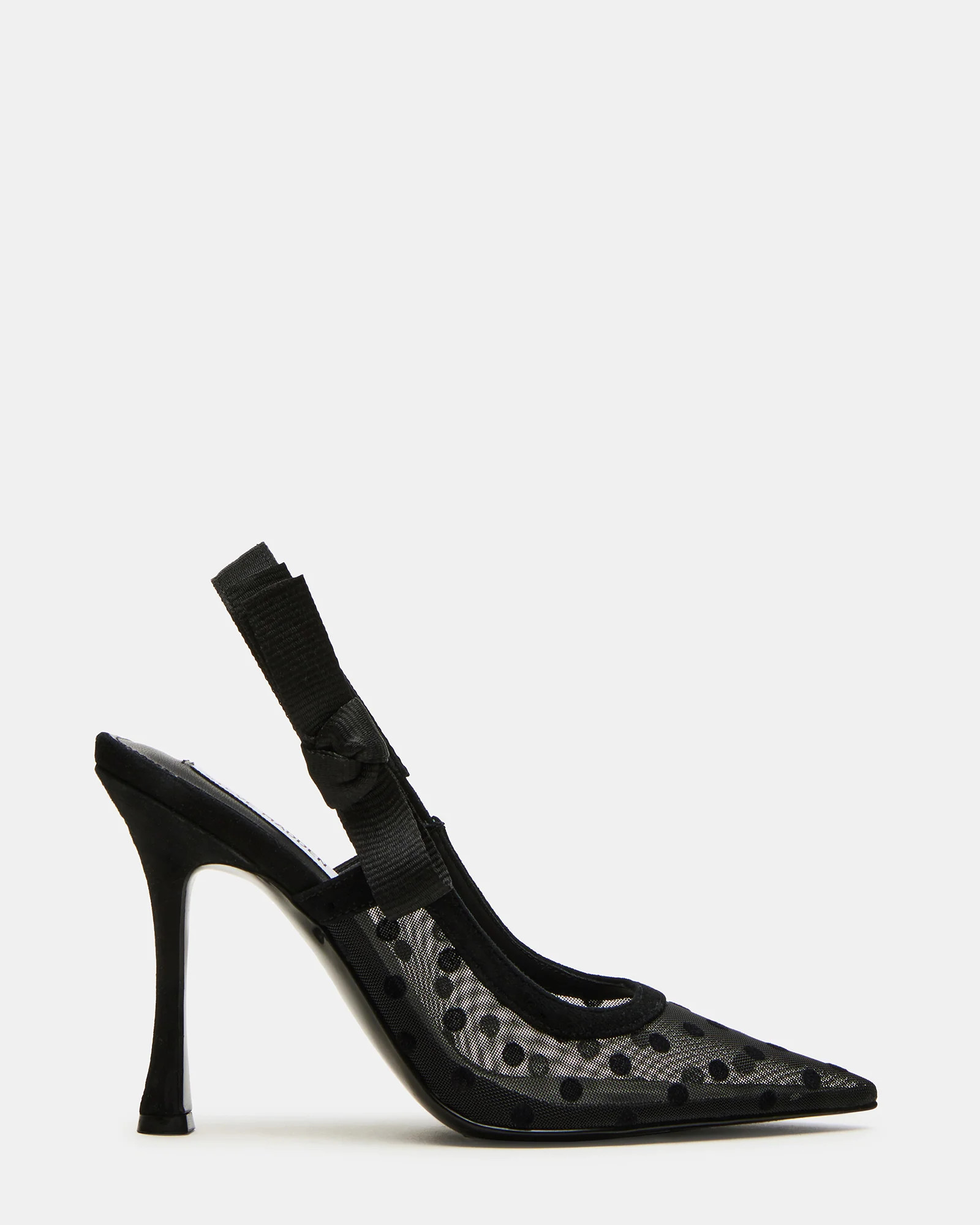 BRI Black Polka Dot Slingback Pump Women's Heel | Steve Madden (US)