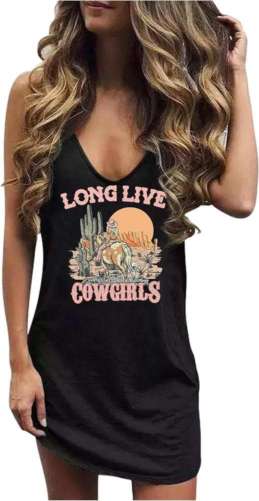 CHUNTIANRAN Mini Dress for Women Summer Beach Vacation Sundresses Sexy V Neck Dresses Cruise Outf... | Amazon (US)