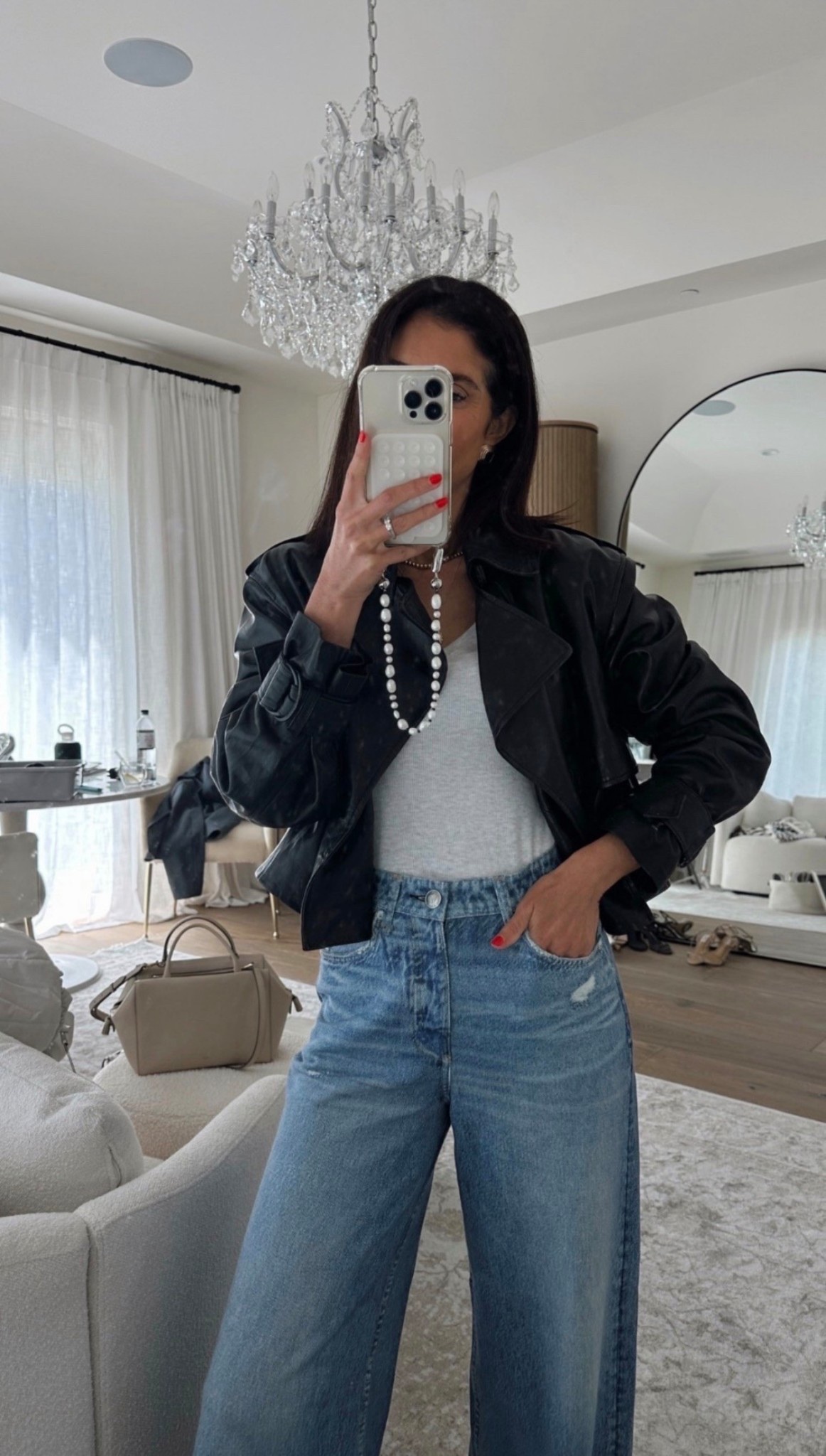 I’m just shy of 5-7” and usually wear a size 25 jeans but sized down to a size 24 for these super comfortable SWEATPANTS jeans. Wearing the size small jacket 
StylinByAylin, Aylin

#LTKSeasonal #LTKootd #LTKgrwm