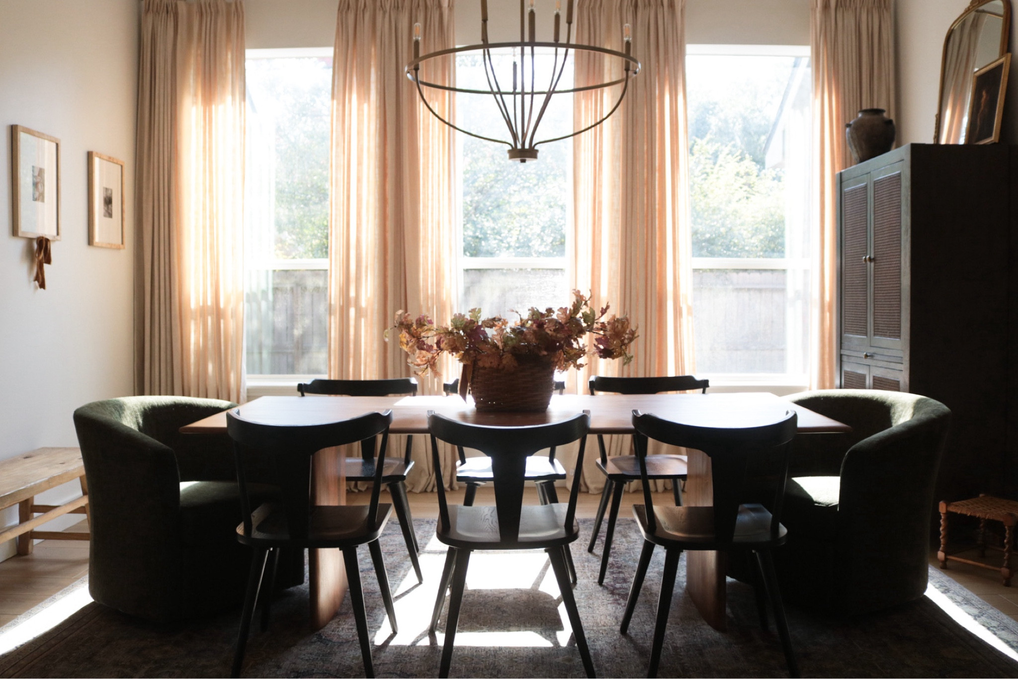 Fall Dining Room, Faux Stems, Two Pages Curtains, Vintage Art, Rustic Bench, Pottery Barn

#LTKHome #LTKFindsUnder100 #LTKSeasonal