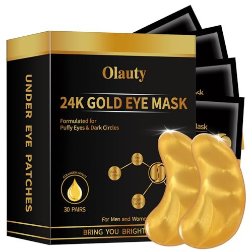 Sulily 24K Gold Under Eye Patches,Black Box Collagen Anti-Aging Moisturize Under Eye Mask,Reducing Fine and Lines Dark Circleeye Patches,Gel Eye Masks Beauty & Personal Care | Amazon (US)