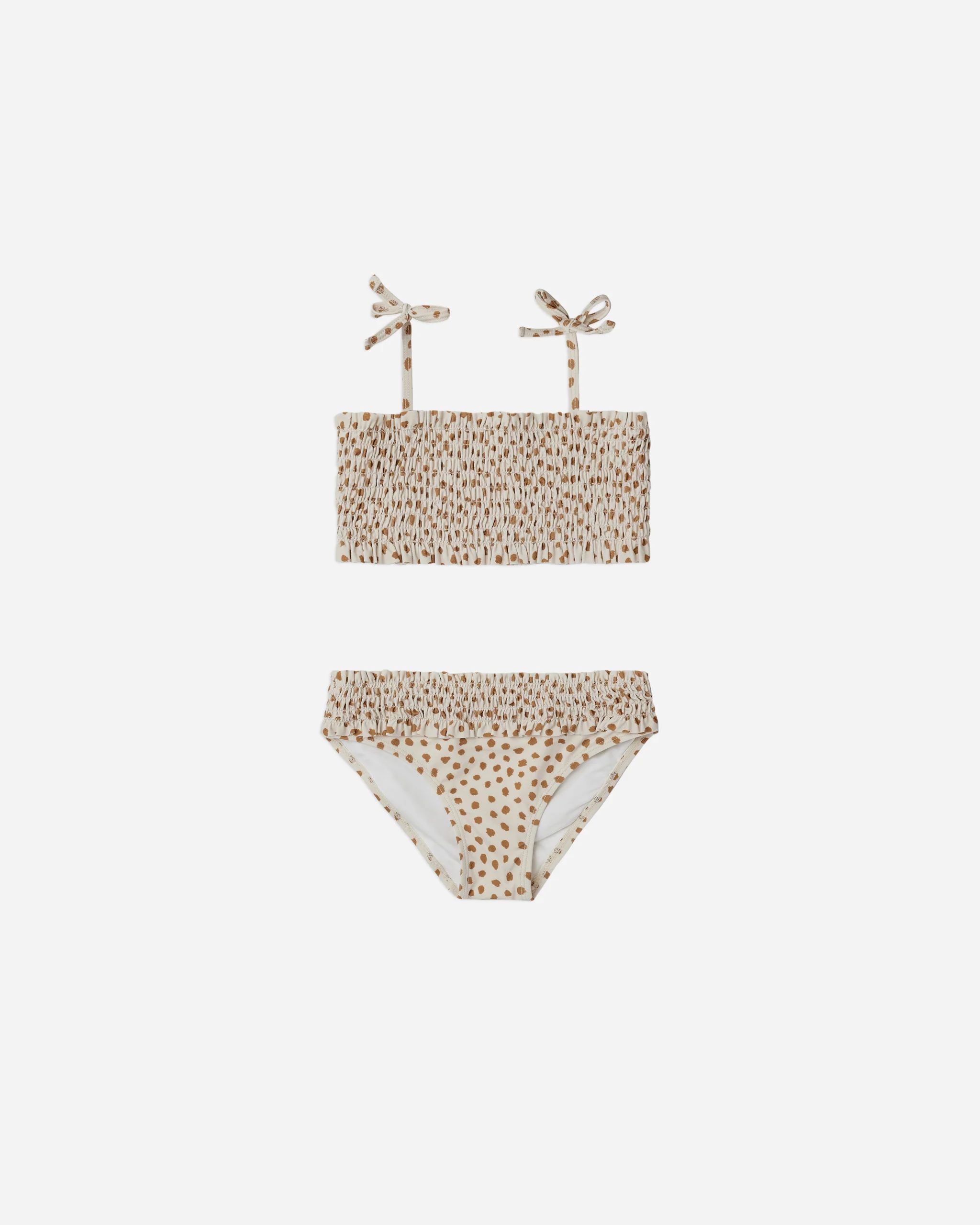 smocked bikini || spots | Rylee + Cru