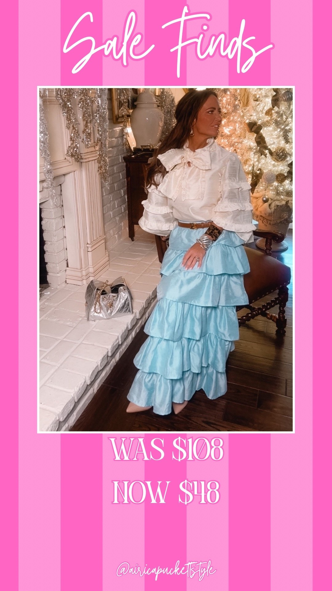 Elizabeth Wilson blue ruffle skirt on sale now 

#LTKFindsUnder50 #LTKSaleAlert #LTKootd