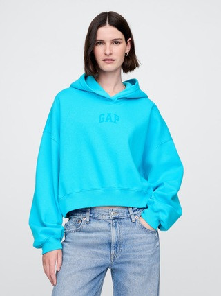 VintageSoft Arch Logo Cropped Hoodie | Gap (CA)