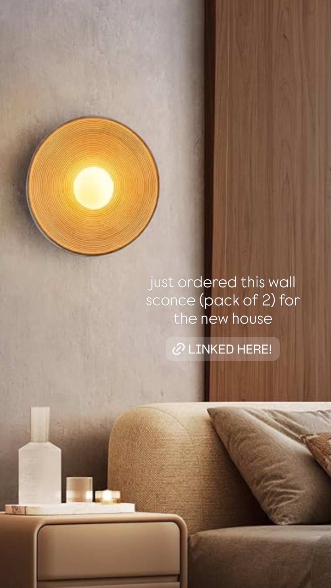 just ordered this wall sconce (pack of 2) for the new house