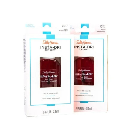 Sally Hansen® Insta-Dry Top Coat Pack of 2 Bottles .45fl oz Each - 003 | Walmart (US)