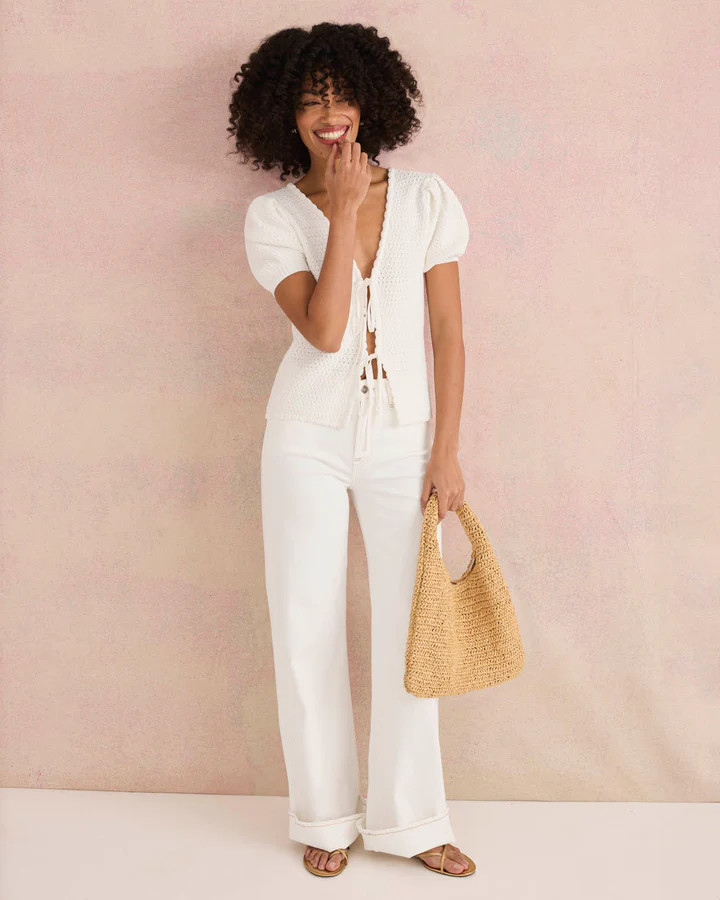 Beverley Tie-Front Sweater | Splendid | Splendid