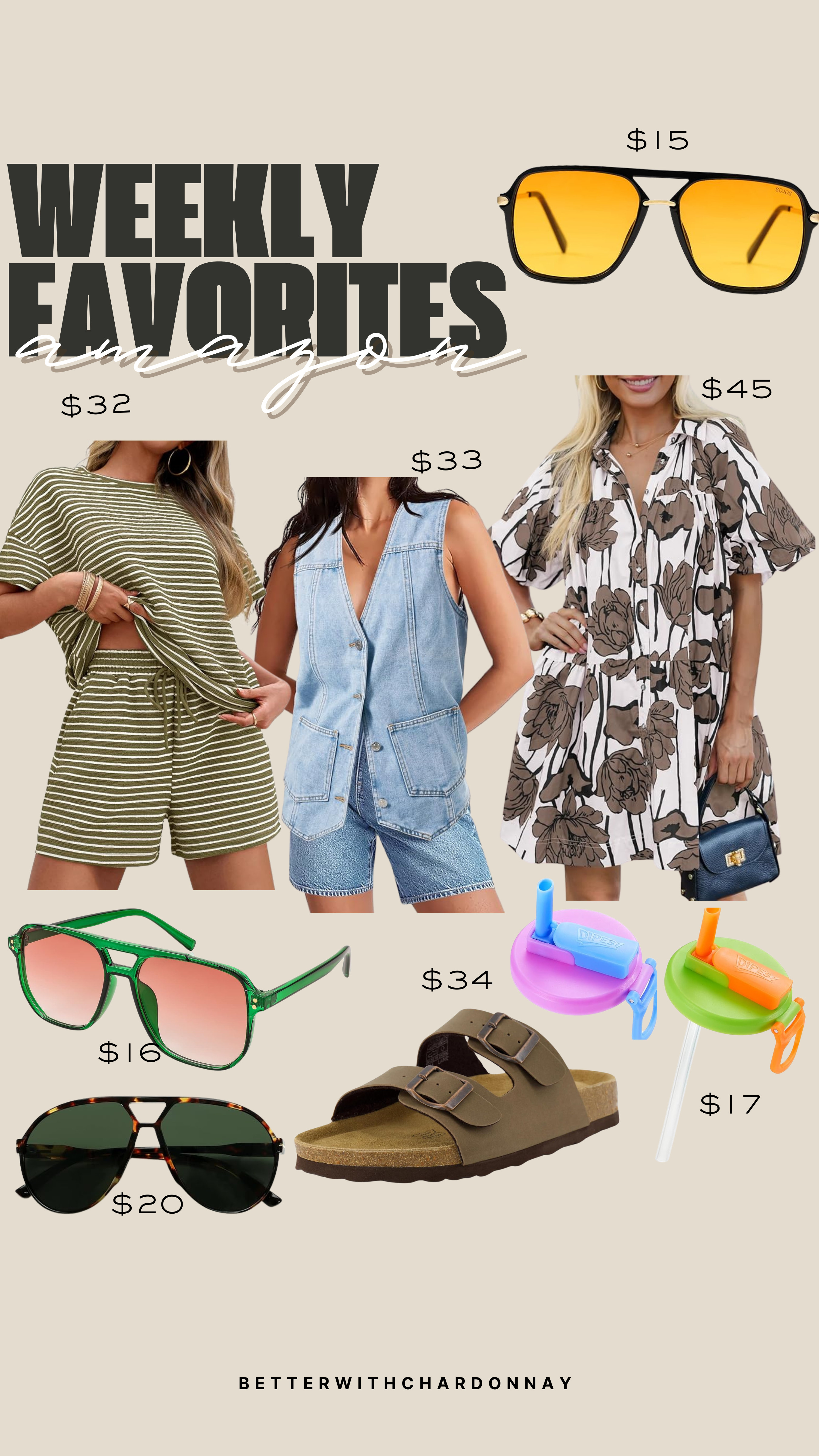 Amazon weekly favs! These sunglasses are SO good!

amazon weekly favs, amazon matching sets, denim vest, spring dress, amazon accessories, amazon sunglasses 

 #LTKSeasonal #LTKFindsUnder50 #LTKFindsUnder100
