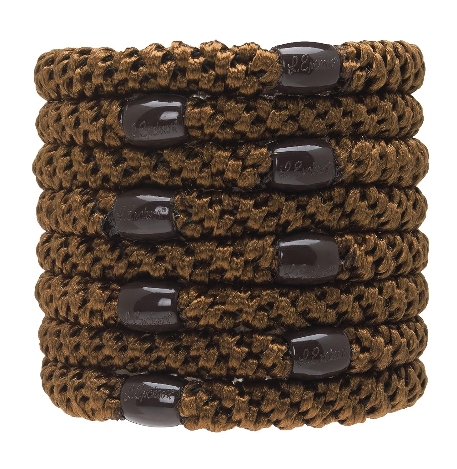 L. Erickson Grab & Go Ponytail Holders, Mocha, Set of Eight - Exceptionally Secure with Gentle Ho... | Amazon (US)