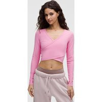 Nulu Ribbed Wrap-Front Long-Sleeve Shirt | Lululemon (US)