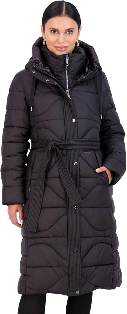 Vince Camuto Long Puffer Coat Women, Long Coat Women Winter, Women's Coats Hooded | Amazon (US)