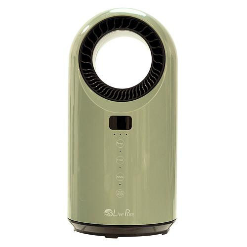 LivePure Turbine Vortex Oscillating 1500-Watt Heater with Filtration - Green | HSN