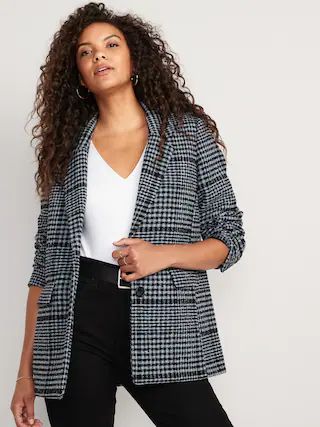 Soft-Brushed Oversized Blazer for Women | Old Navy (US)