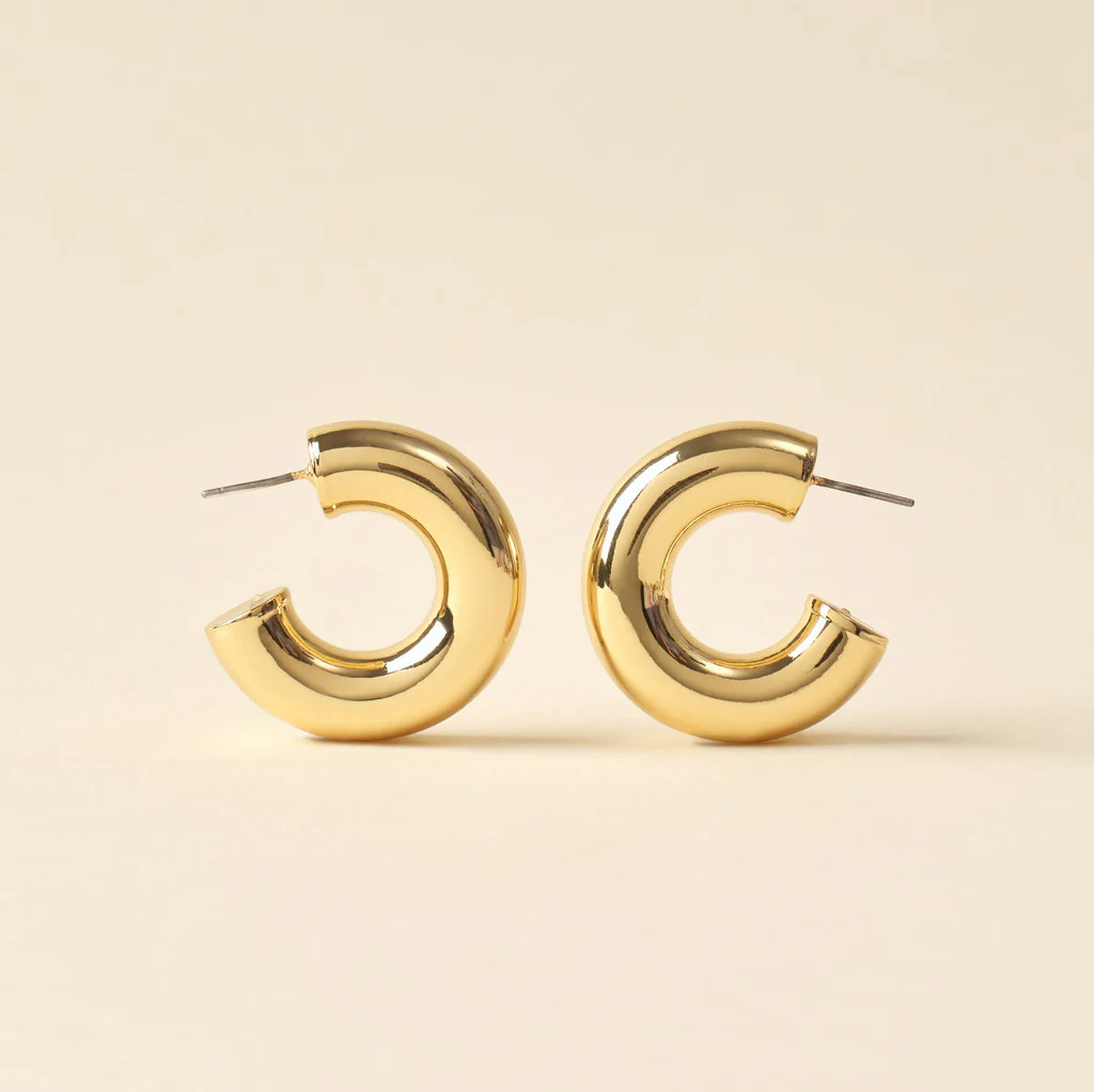 Emma Gold Hoop Earrings | Mignonne Gavigan
