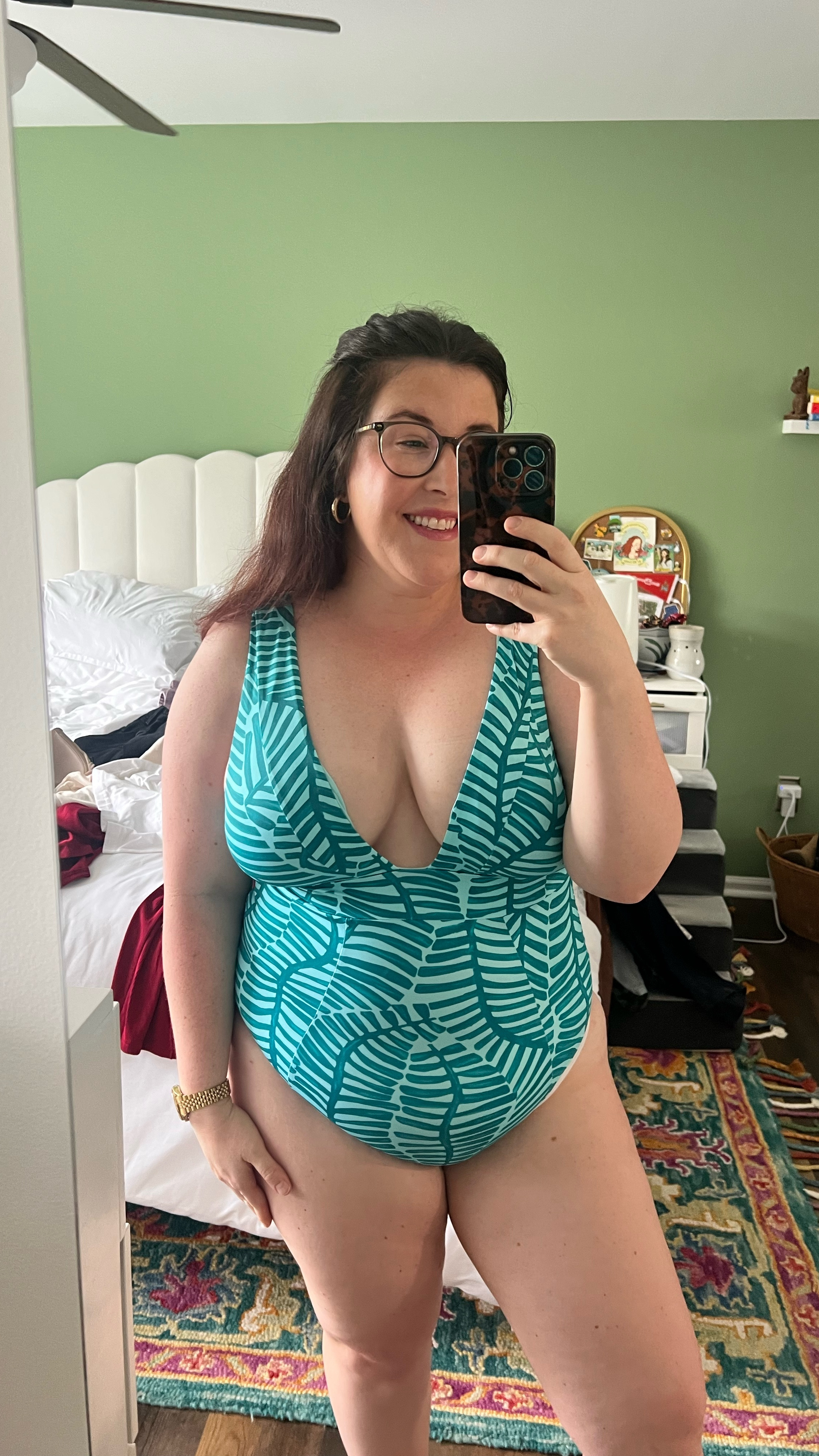 Gorgeous swimsuit! Obsessed with the colors. 

#LTKSwim #LTKFindsUnder50 #LTKPlusSize