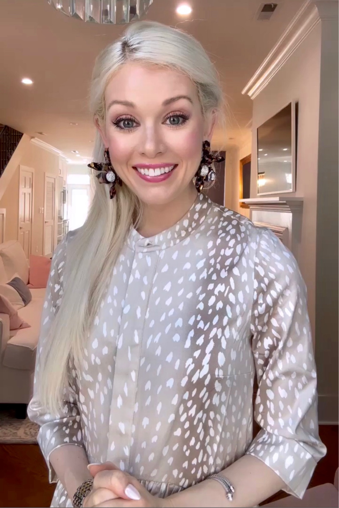 Big earrings and an even bigger smile for this transitional fall look! 🍁I purchased this Tuckernuck shirt dress last season and am happily wearing it early and often again this year.  The dress runs large, and so do the earrings, but you already knew that! 😘

#LTKSeasonal #LTKstyletip