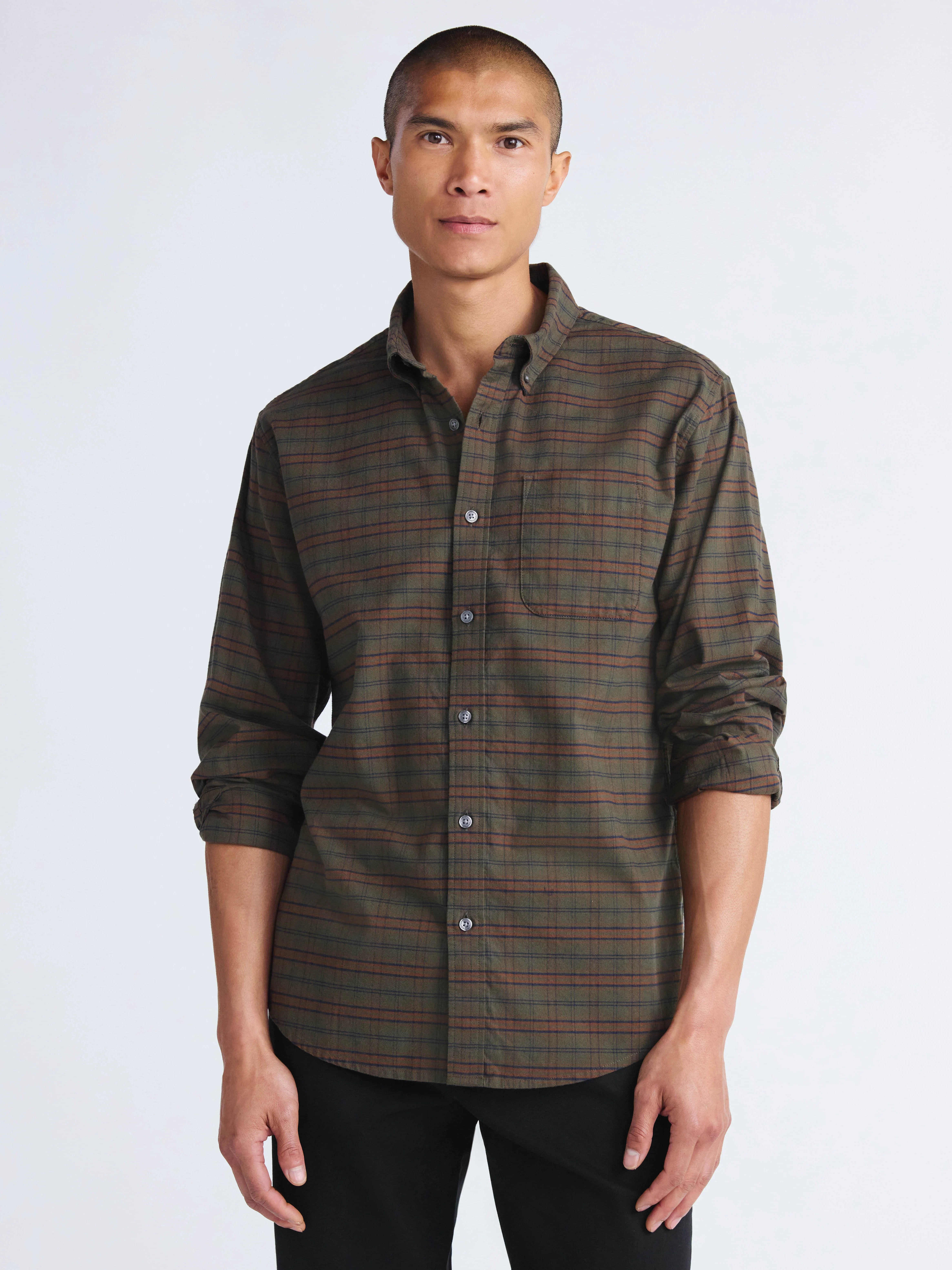 Free Assembly Men's Cotton Button Down Oxford Shirt with Long Sleeves, Sizes XS-3XL | Walmart (US)