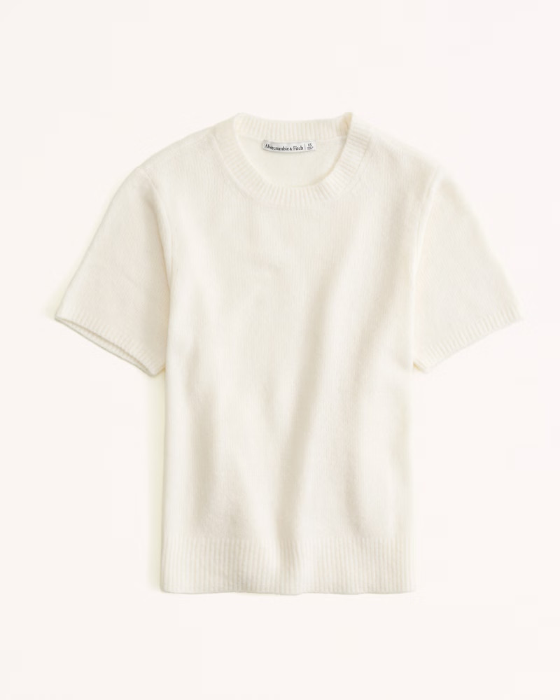 Women's Fuzzy Crew Sweater Tee | Women's Tops | Abercrombie.com | Abercrombie & Fitch (US)