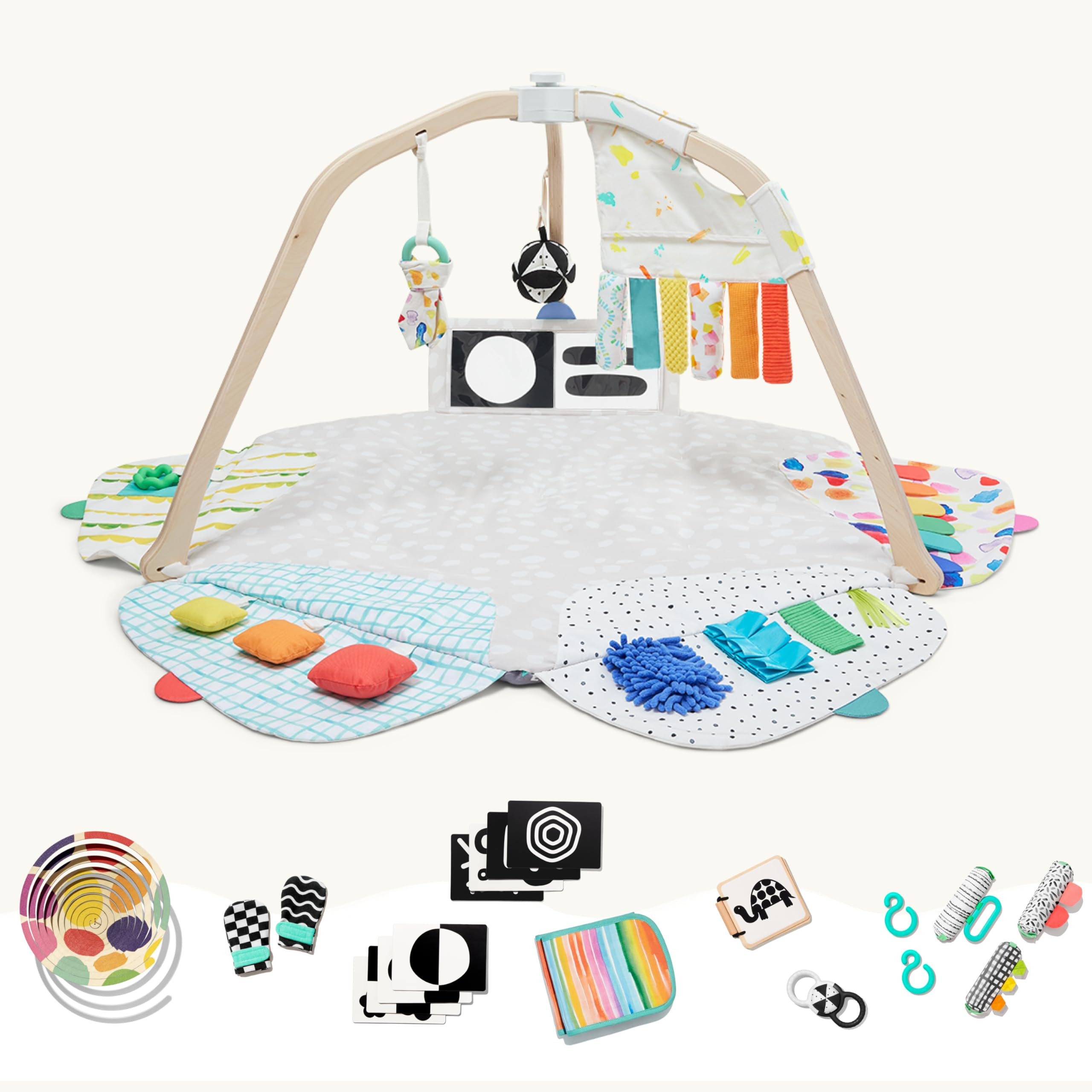 Lovevery, The Newborn Gift Set, Play Gym with Sensory Strands and Looker Play Kit, Baby Developme... | Amazon (US)