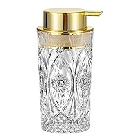 Glass Foaming Hand Soap Dispenser, Clear with Pump (Foaming Type/Gold) | Amazon (US)