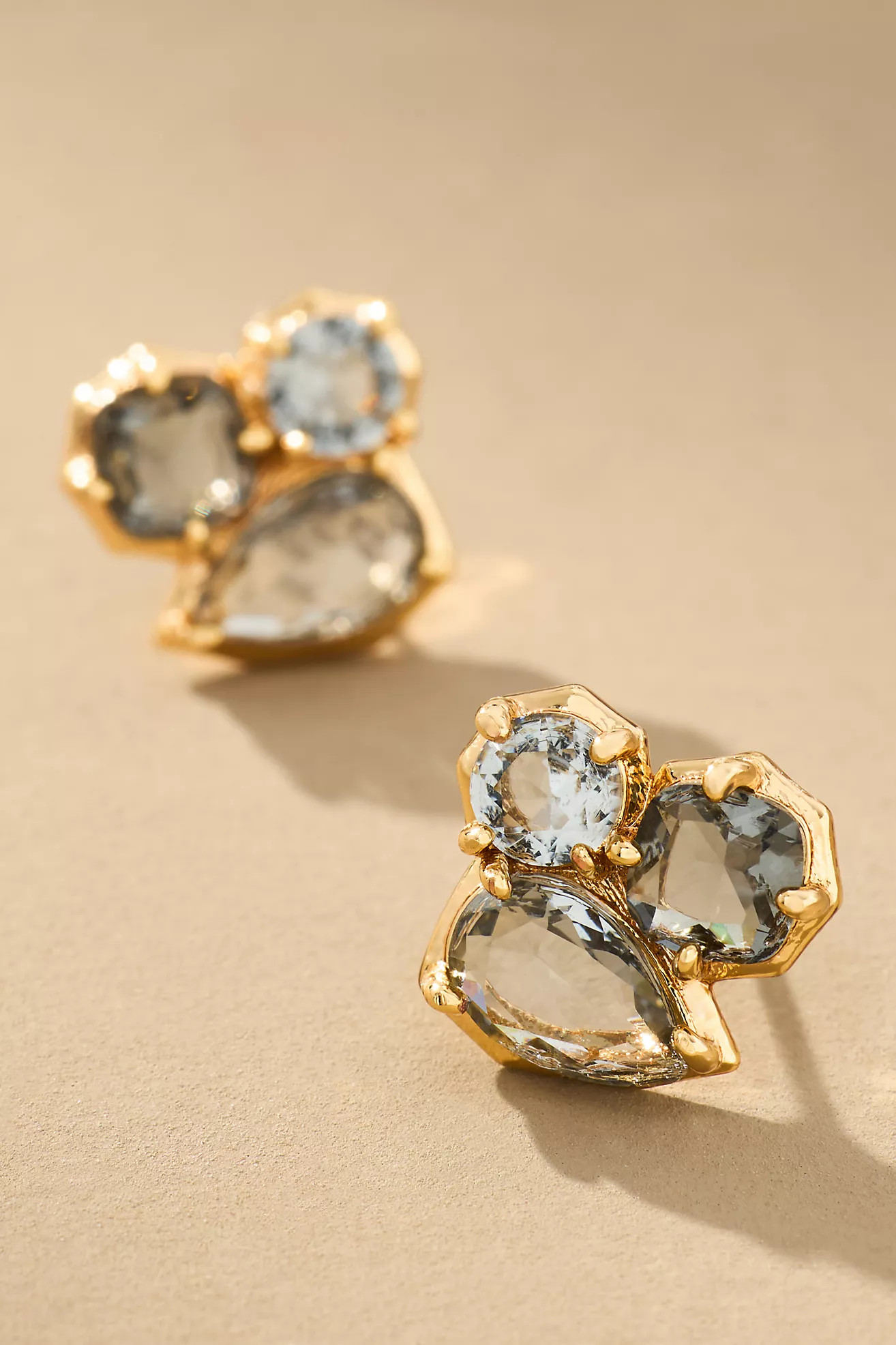 Clustered Stone Post Earrings | Anthropologie (US)