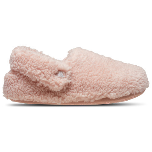 Crocs Girls Crocs Classic Cozy Clogs - Girls' Grade School Shoes Pink Size 4.0 | Champs Sports