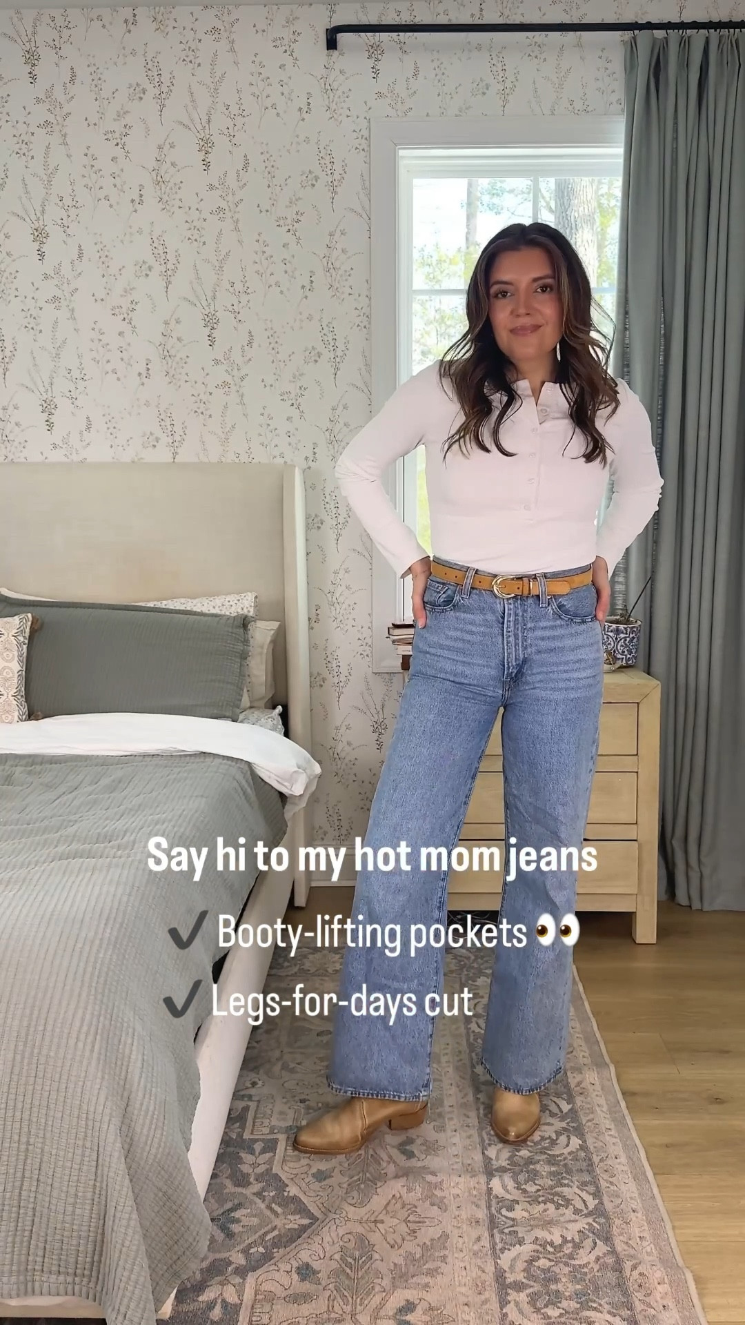 The jeans that give me hot mom confidence! The most flattering Levi’s I own! In a size 27. I’m 5’7”. They fit tts. 

#LTKOver40 #LTKTall
