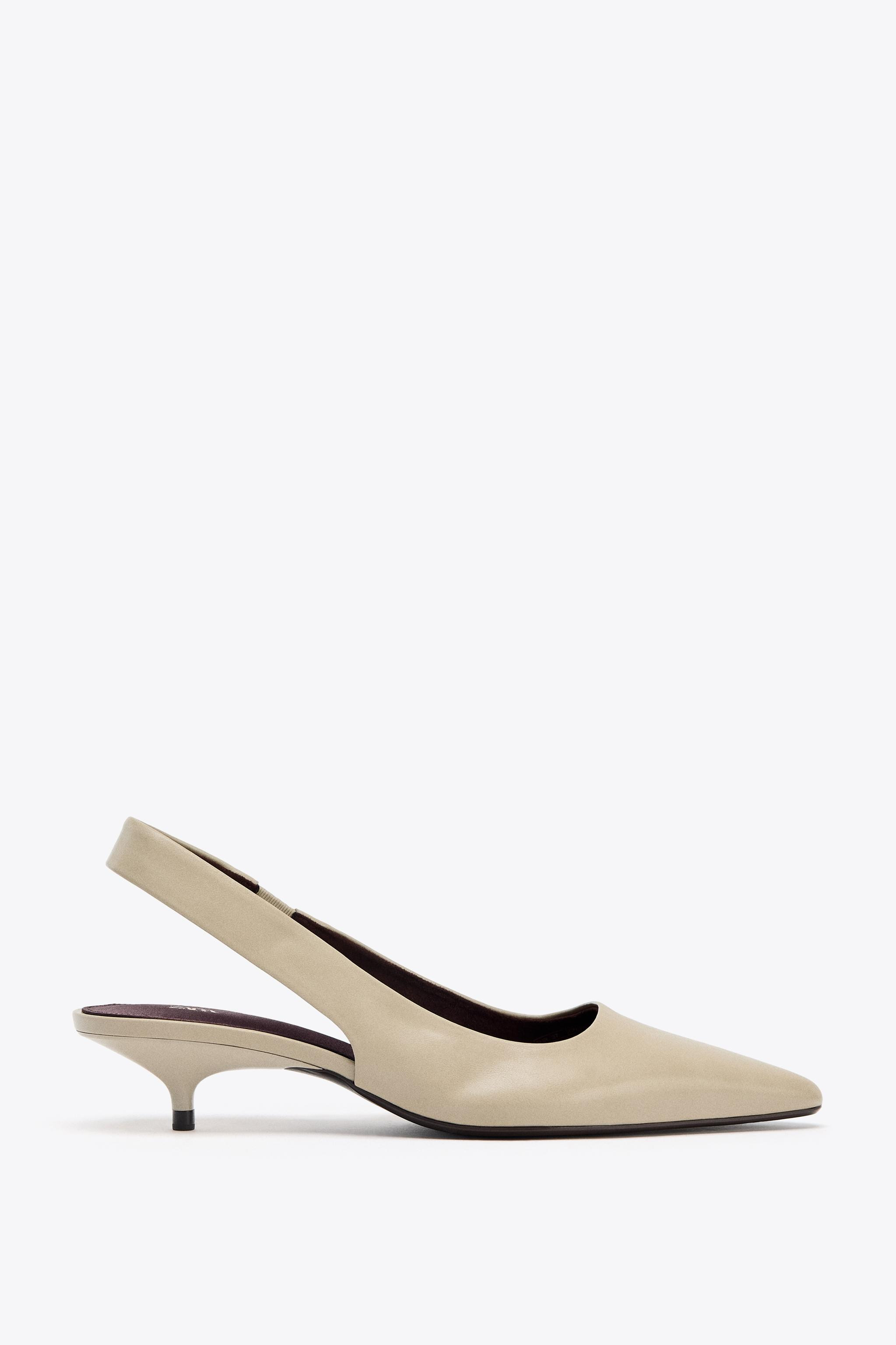 KITTEN HEEL SLINGBACK SHOES | Zara US