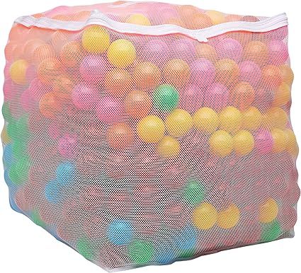 Amazon Basics BPA Free Plastic Ball Pit Balls with Storage Bag, 1,000 ct (2.3” Diameter), Brigh... | Amazon (US)
