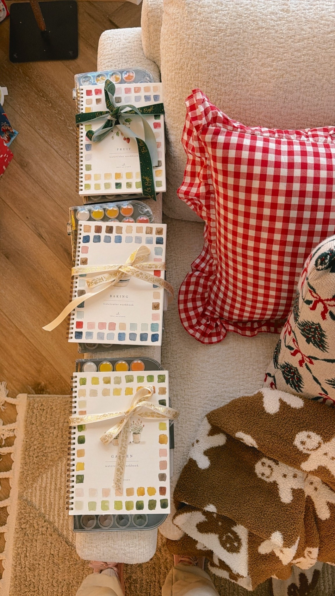 I ended up getting different palettes to go with these to fit under the gift budget, but the palette that goes with these are sold separately on Emily Lex’s website!