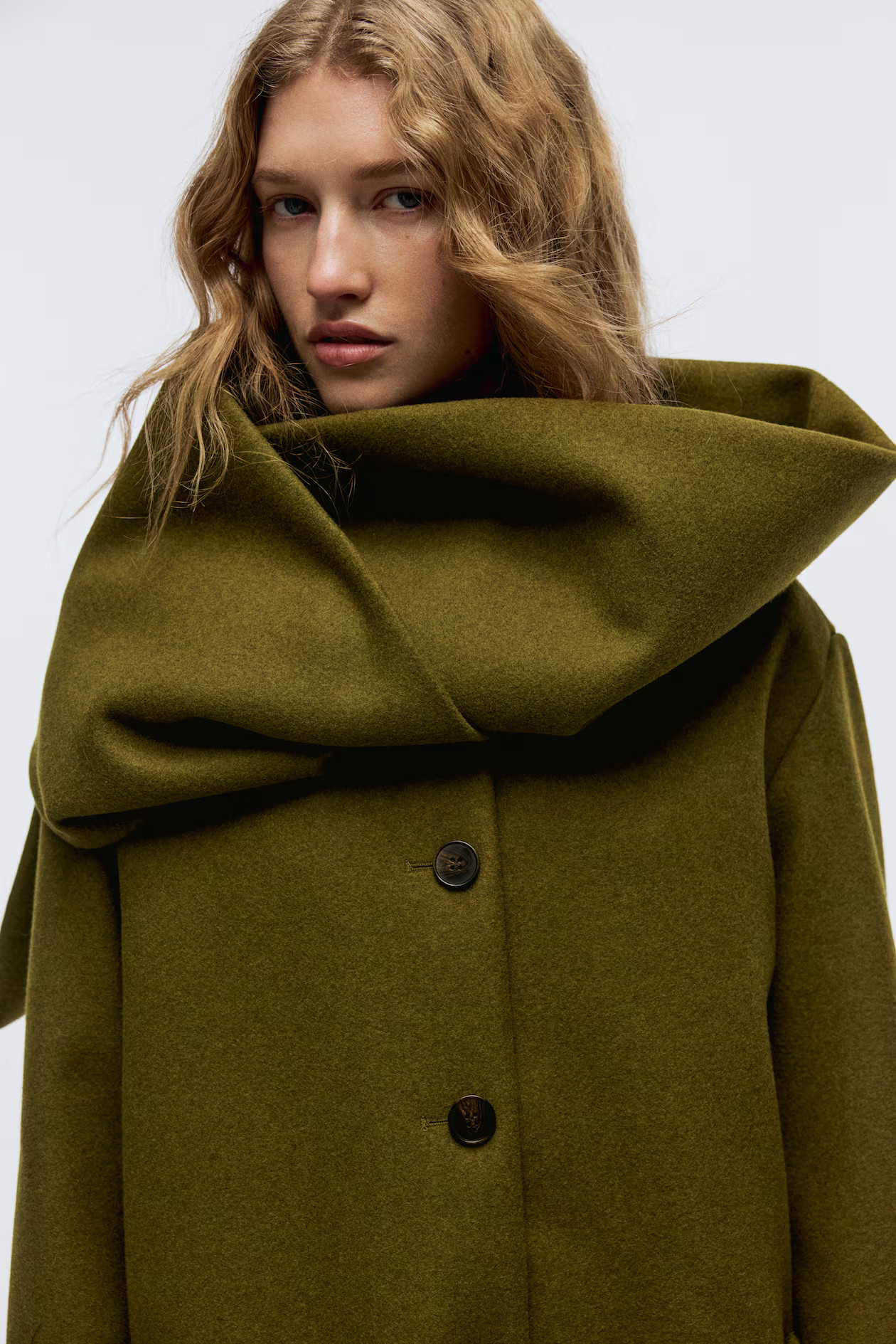 Scarf-Detail Coat | H&M (US + CA)