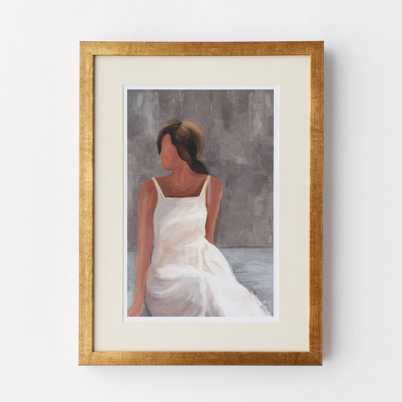 12" x 16" Seated Woman Framed Wall Poster Prints - Threshold™ designed with Studio McGee | Target