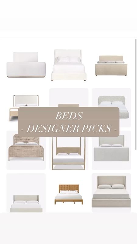 Beds- designer picks!

Upholstered, wood, metal beds
Organic modern, transitional, farmhouse, earthy, linen, boucle, Sherpa, performance, 4 poster, platform, Amazon, Target, McGee, white, beige, ivory, bedroom, guest room, 

#LTKstyletip #LTKsalealert #LTKhome