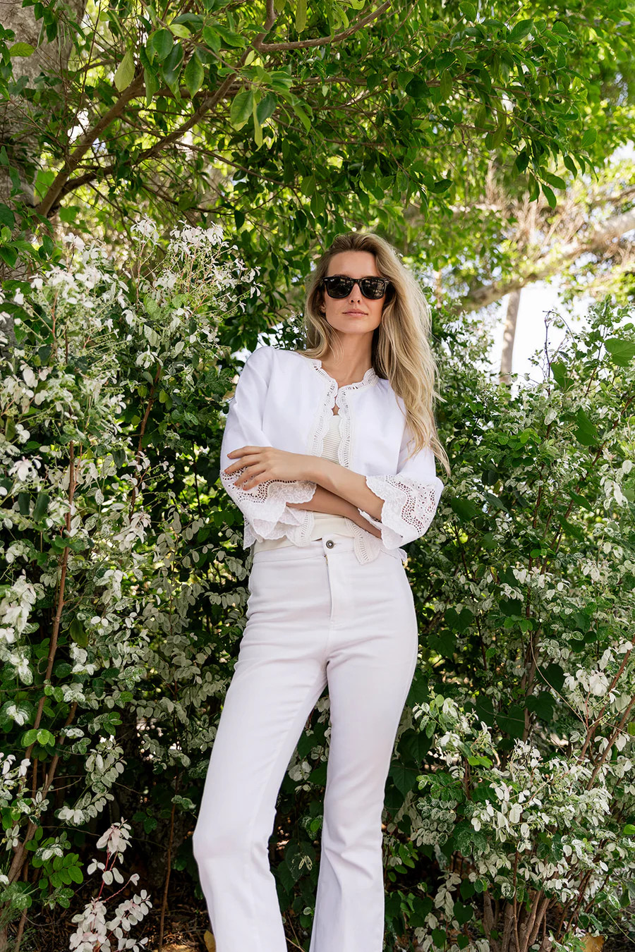 Diana Jacket Lace - Blanc | Julia Amory