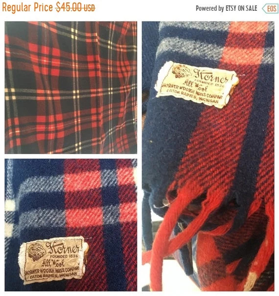 25% OFF Horner Red Blanket Wool Blanket Throw Football | Etsy | Etsy (US)