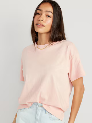 Vintage Slub-Knit T-Shirt for Women | Old Navy (US)